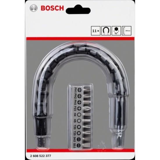 Bosch 10 Parça Vidalama+Uzatma Adaptörü 30 Cm. 2.608.522.377
